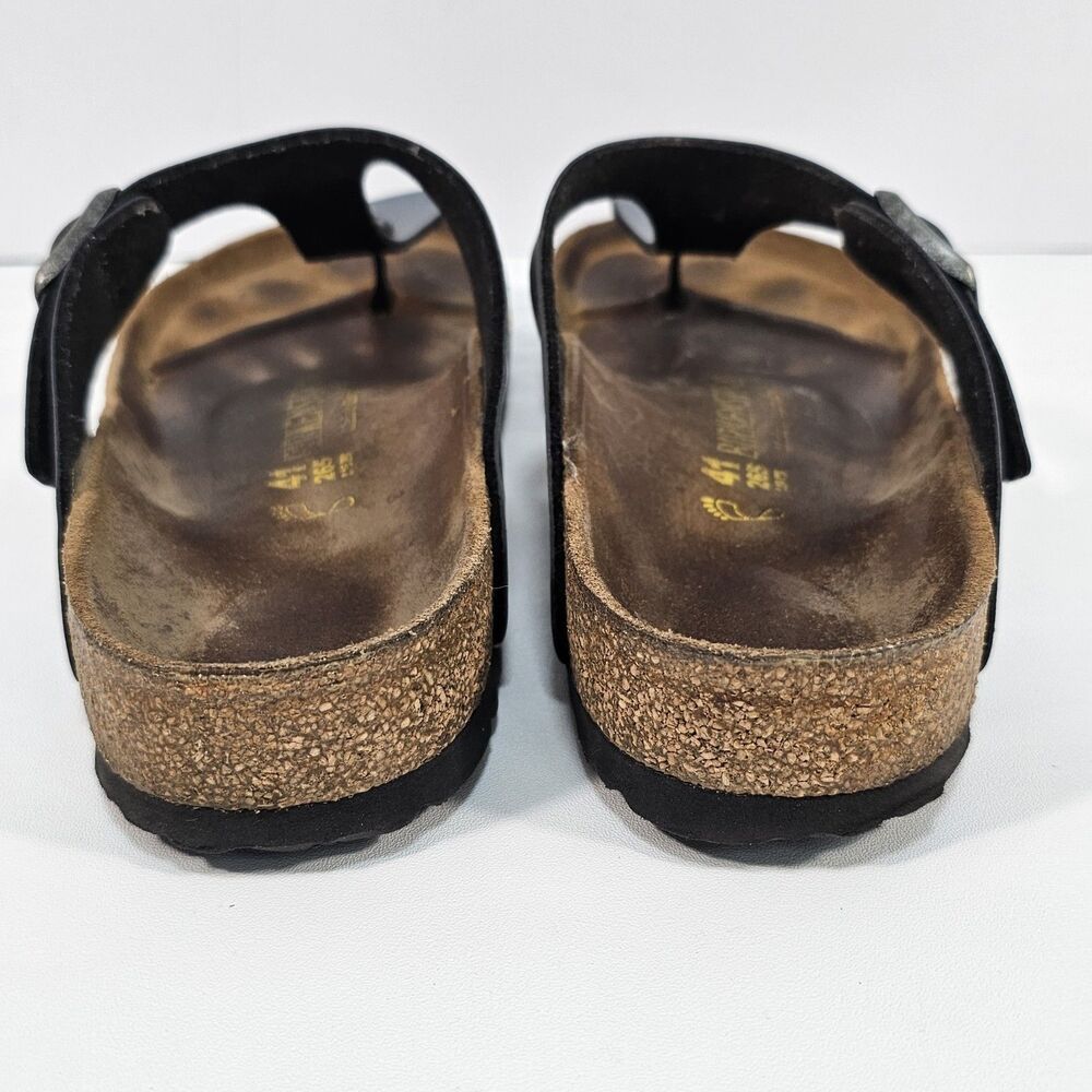 Birkenstock Gizeh Thong Comfort Sandal Unisex Onyx Size 41 L10 M8 Cork Footbed - Picture 8 of 9